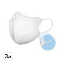 크리넥스 라이트핏 마스크 대 성인용 KF94, 40개입, 3개, 화이트