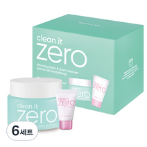바닐라코 클린 잇 제로 클렌징 밤 리바이탈라이징 100ml + 클렌징 폼 30ml 세트 2종, 6세트
