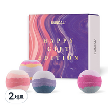 쿤달 버블 앤 스파클링 배쓰밤 입욕제 해피 기프트 에디션 200g x 4종 세트, 800g, 2세트