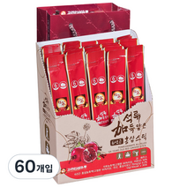 고려인삼유통 석류 가득 담은 6년근 홍삼스틱 + 쇼핑백, 12g, 60개입