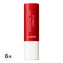 더샘 샘물 에센셜 틴트 립밤, RD01, 4g, 6개