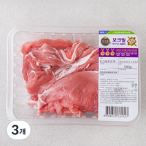 포크빌 한돈팩 뒷다리살 불고기용 (냉장), 500g, 3개