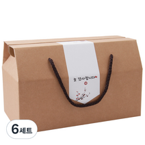 봄91 다용도 끈손잡이박스 1호 x 4p + 2종 감사인사 플래그 빅마감스티커 x 4p SET, 혼합 색상, 6세트