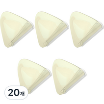 삼각형 초크 눈썹 정리칼, 20개, 화이트