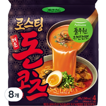 풀무원 로스팅 매운 돈코츠 라멘 4인, 8개