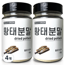 헬로우그린 황태 가루 통, 4개, 90g
