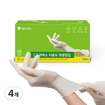 애니가드 라텍스 장갑 소형 VL400, 100개입, 4개