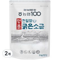 명품천일염 굵은소금, 2개, 3kg