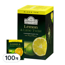 아마드티 레몬 앤 라임 트위스트 홍차 티백, 2g, 20개입, 5개