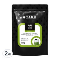 타코 녹차라떼 분말, 500g, 2개