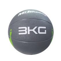 핸드프린팅 스타일 메디슨볼 MD-1251, Grey + Green, 3kg