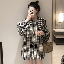 임산부 빅카라 셔츠