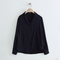 로엠 베이직 오픈칼라 블라우스