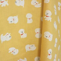 르우홈 패브릭 원단 흰둥이, 옐로우