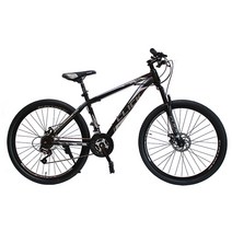 클릭 프라임 27.5D 21단 원터치기어 디스크 브레이크 MTB 자전거 70cm 미조립, 블랙 + 그레이