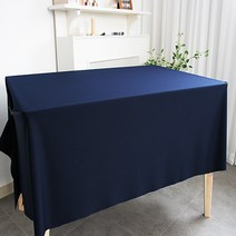 로고앤테이블 행사용 무지 방수 테이블보, 다크네이비, 300 x 155 cm