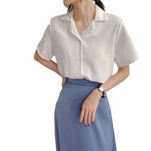 리홍 여성용 심플 오피스 데일리 셔츠