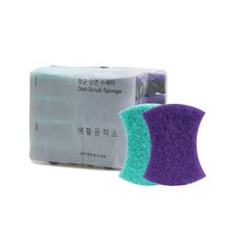 생활공작소 양면 흠집방지 수세미 8입, 1세트