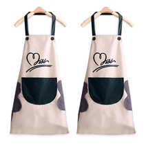 상상앤드 핸드 타월 방수 앞치마, 아이보리, 2개