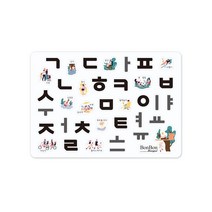 꼬메모이 쥬에 봉봉 우리아이 처음한글 퍼즐, 1개, 24피스