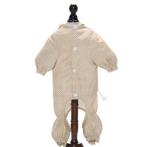 더얼리미 반려견 레인코트, 살구