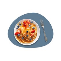 엘로니 조약돌 Mini 실리콘 매트, 코발트블루, 1개