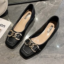 여성스러움 베스트 디자인 메탈 체인 여성구두