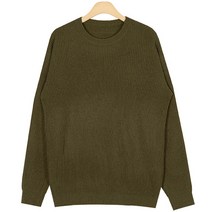 맨타임 남성용 HKD 데일리 오버핏 라운드 고급니트