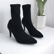 코나블루 여성 스웨이드 앵클부츠 7cm DT3061