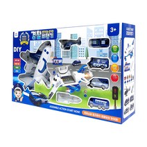 연기나는 신기한 경찰비행기 작동완구, 혼합색상