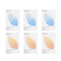 어프리 스티키리프 트레싱 버치 반투명 점착메모지 2종 세트 S, 블루, 오렌지, 3세트