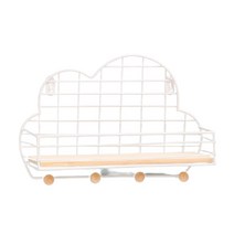 철제 구름 후크 벽선반 YT_RA1137, 화이트