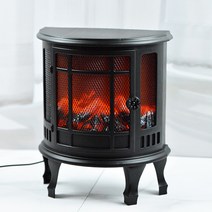 홈마인 불멍 벽난로 무드등 42, 블랙