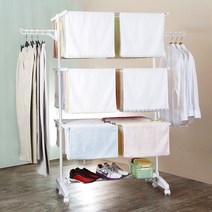 충원리빙 6단 빨래 건조대 실속형 + 다용도 선반, 2개