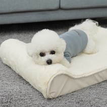 레드퍼피 반려동물 소프트웨이브침대, 크림아이보리