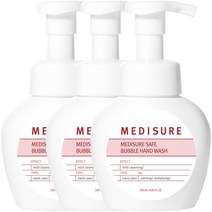 메디슈어 세이프 버블 핸드워시, 250ml, 3개
