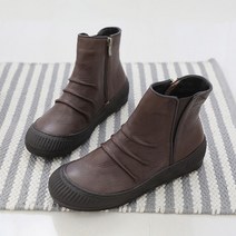 제이슈 천연양가죽 수제 기모안감 아론드 첼시부츠