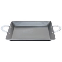 유진토스코 업소 캠핑용 철 요리 경질 사각전판, 소소(270 x 250 mm), 1개