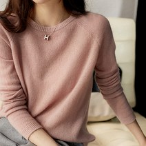 레몬소울 여성용 폴리 라운드 니트티