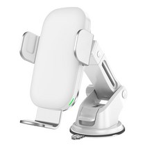 차량용 고속 무선충전 거치대 15W, 1개, 화이트
