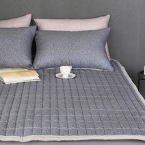달콤한하루 스티치 60수 모달 침대패드, 블루