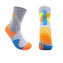 SNF 남성용 하이튜브 농구양말, 06 그레이블루