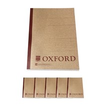 [필기의정석] OXFORD 크라프트 잘펴지는 노트 A4, 혼합색상, 6개