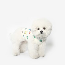투스투스 강아지 민소매 호랑이 티셔츠, 멀티