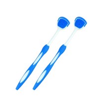 미빌 혀칫솔 혀 클리너 블루, 2개