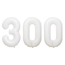 JOYPARTY 숫자 은박 풍선 대 300, 화이트, 1개