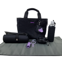 난펫 반려동물 난베베 외출 가방 세트, 1세트, 블랙