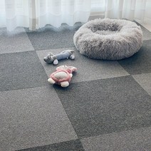 딩동펫 반려동물 미끄럼방지 블럭 카페트 2종 x 3p 세트, 차콜, 그레이