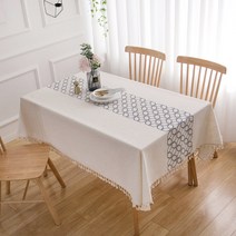 린넨아트러너 식탁보, TYPE10, 110 x 110 cm