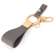 바슬리 차량용 크리스페 가죽 키링, 에땅 + 금, 1개